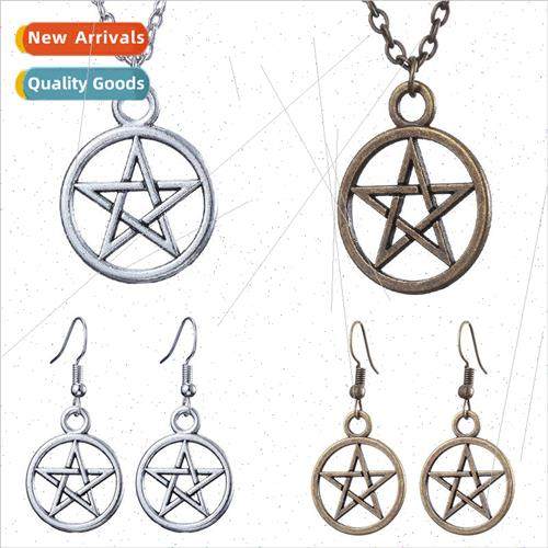 Vintage Power of Evil Pentagram Necklace Jewelry
