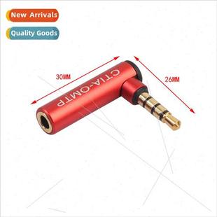 90-degree turn CTIA-P headset microphone  con plug red model