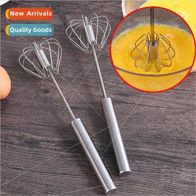 Stainless steel semi-automatic whisk hand pressure rotary ho