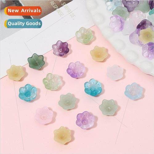 12x7mm color gradient glass imitation jade bell orchid diy h