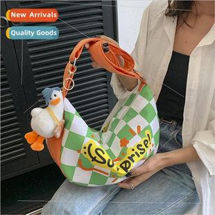 female new crossbody plaid cas girls bag capacity Cute large