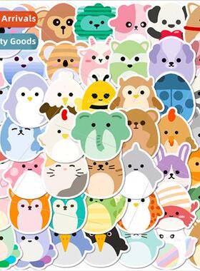 50 pcs of simple small animal stickers new cartoon cute simp