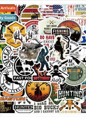 50 Outdoor Hunting Deer Head Bow and Arrow Graffiti s ggage