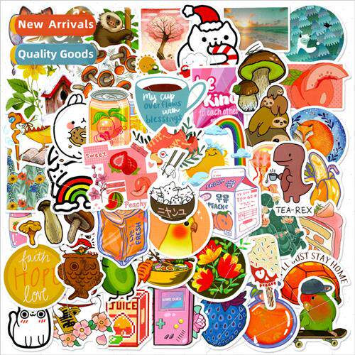 50 pcs of small fresh handbook stickers 适用 children cute c