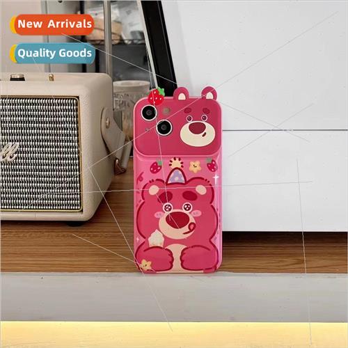 Cartoon Ice Cream Strawberry Bear 适用 iPhone 12/13 Case App