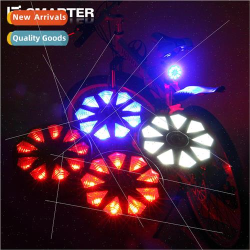 Bicycle tail light laser cycling tail light nine diamond saf