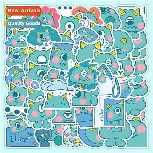 60 Cute Cartoon Monster Stickers Decoration ggage Cell Phone