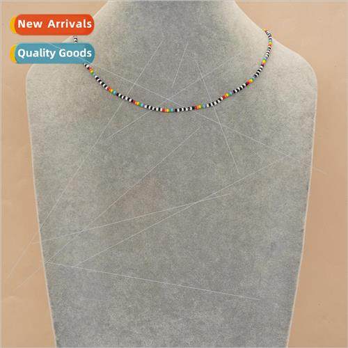 che Ins Bohemian mple Handmade Colorful Rice Beads Beaded Fi