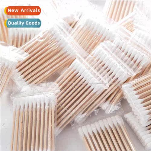 Disposable cotton swabs Pocket makeup with double-ended cott