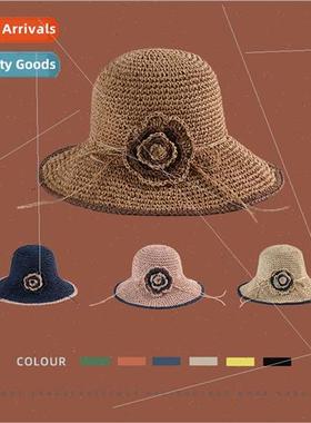 Summer straw hat female Korean outdoor sun hat outing vacati