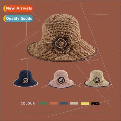 Summer straw hat female Korean outdoor sun hat outing vacati