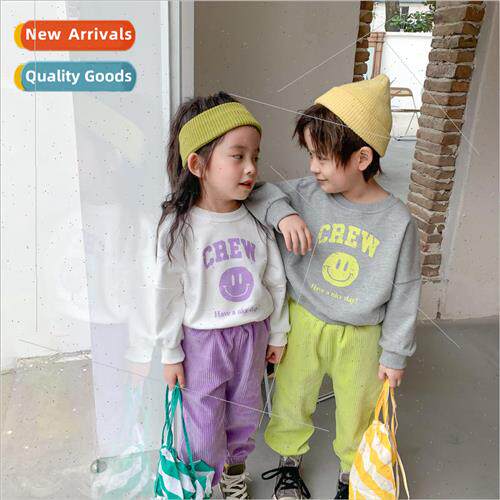 Childrens suit 2023 spring boys and girls letter print sweat