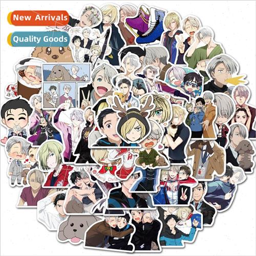 50/2 classic anime Yuri on Ice doodle stickers luggage lapto