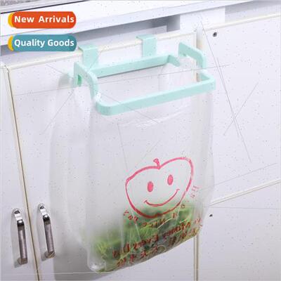 Kitchen garbage bag hanging rack Plastic bag organizer wall-