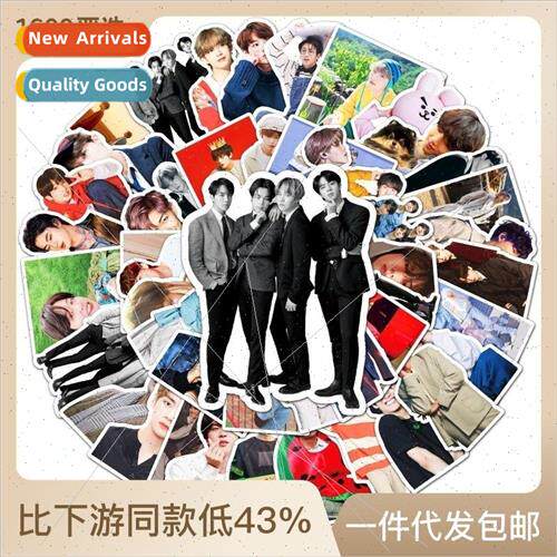 50 BTS ggage Stickers Creative Trend Painting Personalized C