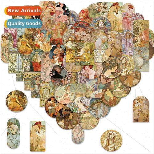 54pcs of retro literary characters graffiti stickers decorat