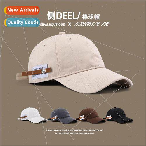 Baseball cap female students outdoor show face small patch d