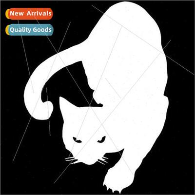 Black cat pet cat car car stickers personalized reflective s