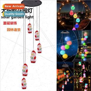 chime wind lights garden deco Solar holiday Christmas