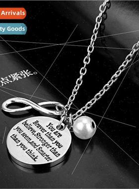 2022 new English tags sweater chain encourage confidence sim