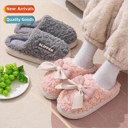 Autumn and winter slippers home thick bottom -slip cotton sl