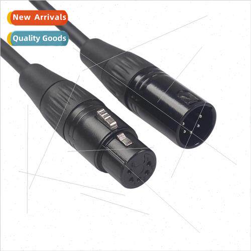 Adequate five core male to female black microphone audio cab