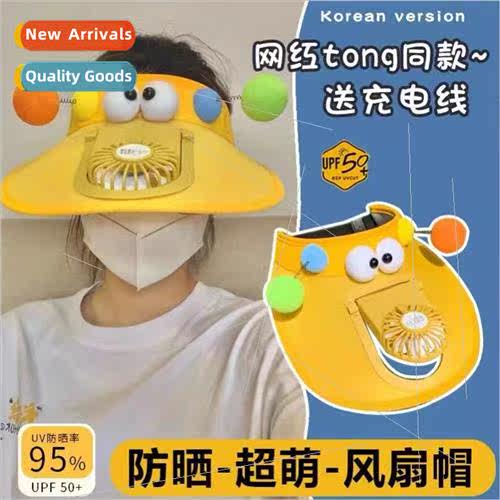 Summer childrens large-brimmed hollow top creative cartoon w