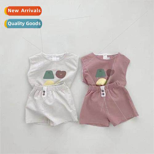 Summer children boys and girls baby cute casual cotton T-shi