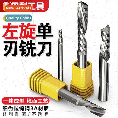 single-edged left-handed 3.175 spiral milling cutter acrylic
