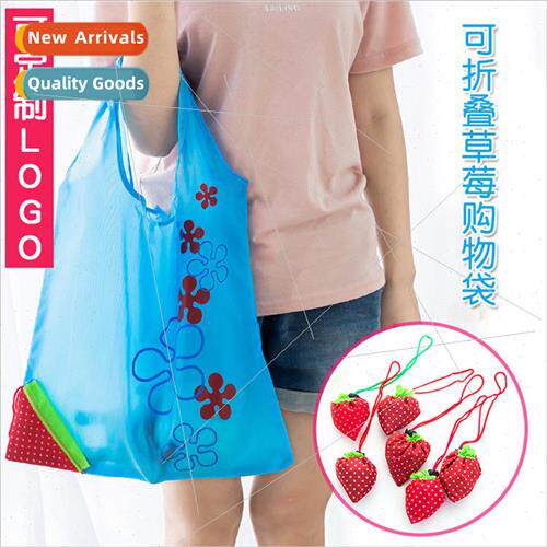 Creative Foldable Strawberry Shopping Bag Large Home Portabl