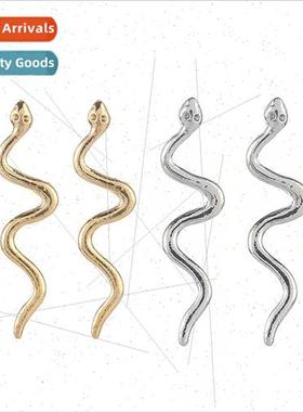 Personalized creative snake geometric twisted earrings simpl