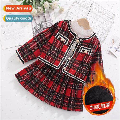 2022 fall and winter  childrens small fragrant wind suit Kor