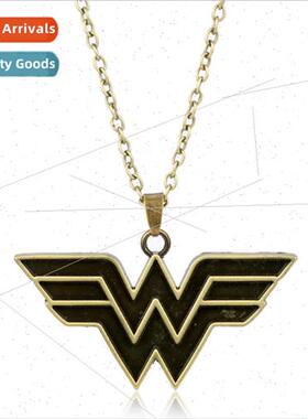 Wonder Woman Wonder Woman Letter W Necklace Sweater Chain Mo