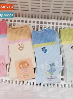 New Toy Story Ham Pig Socks Women Embroidery Cute Mid-Calf S