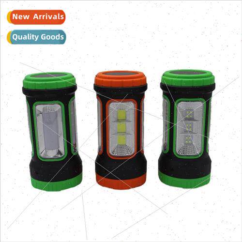 New solar powered LED strong light portable light with side