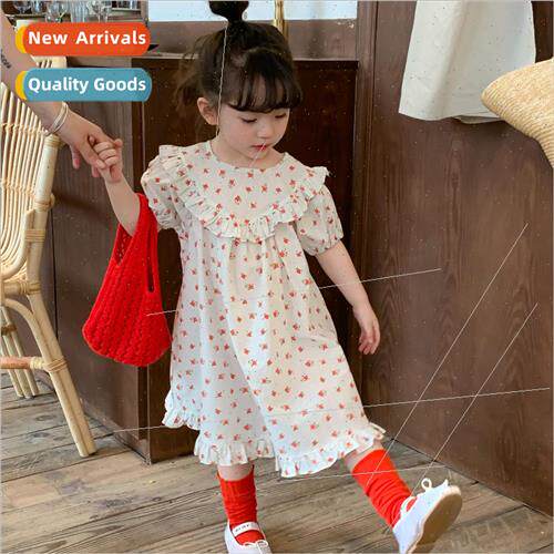 Korean childrens clothing 2023 new girls dress female baby f