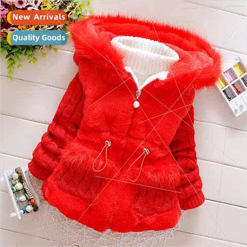 The new girls cotton jacket thickened winter section waist S