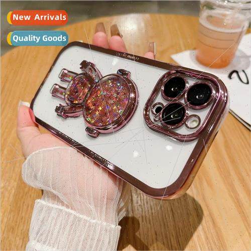 适用 Apple 15promax phone case plating astronaut with lens f