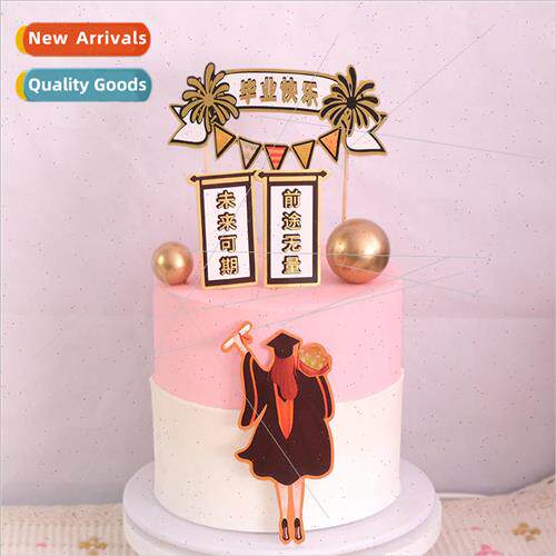 Graduation  Cake Decoration Bachelors Back Border Graduation