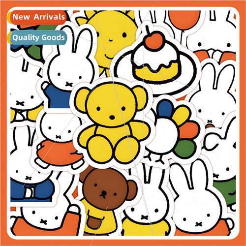 60 pcs of Miffy Bunny stickers cute little rabbit bear decor