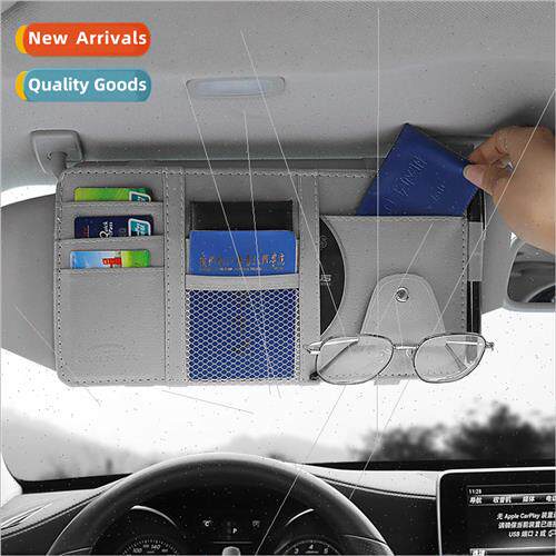 Car visor organizer multi-functional car glasses clip card c