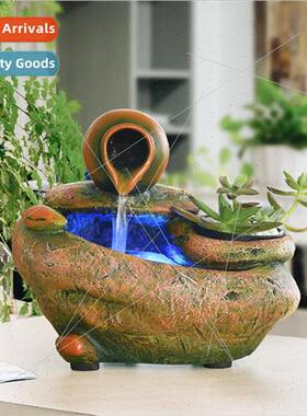 Wigwam flowing water fountain Crafts bonsai fish pond humidi