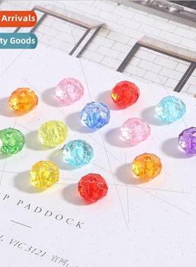Acrylic imitation crystal wheel beads flat beads diy handmad