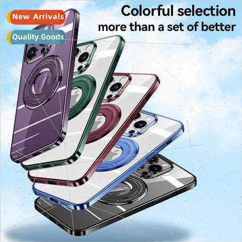 适用 iPhone15Pro Magnetic Finger Ring Phone Case Apple 14 El