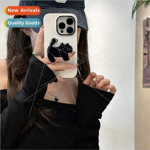 Niche Ink Splash Cute Fried Cat Holder 适用 iPhone 13/12P Ap