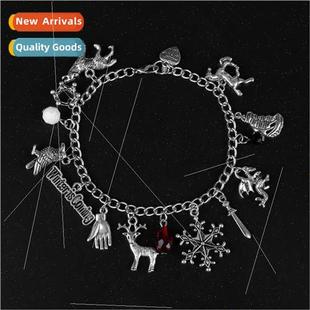 Families Iconic Bracelet The 适 Set Nine Charm Jewelry Badge