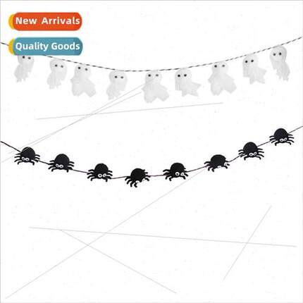 Halloween three-dimensional pull flag holiday party decorati