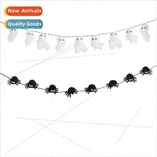 Halloween three-dimensional pull flag holiday party decorati