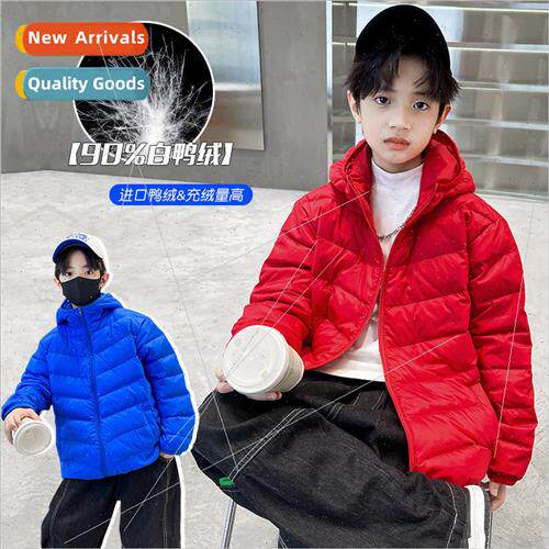 Boys light down jacket children three defense winter 2023 ne