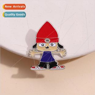 Dog Badge Hat Red Cute Happi Brooch Cartoon Metal Creative